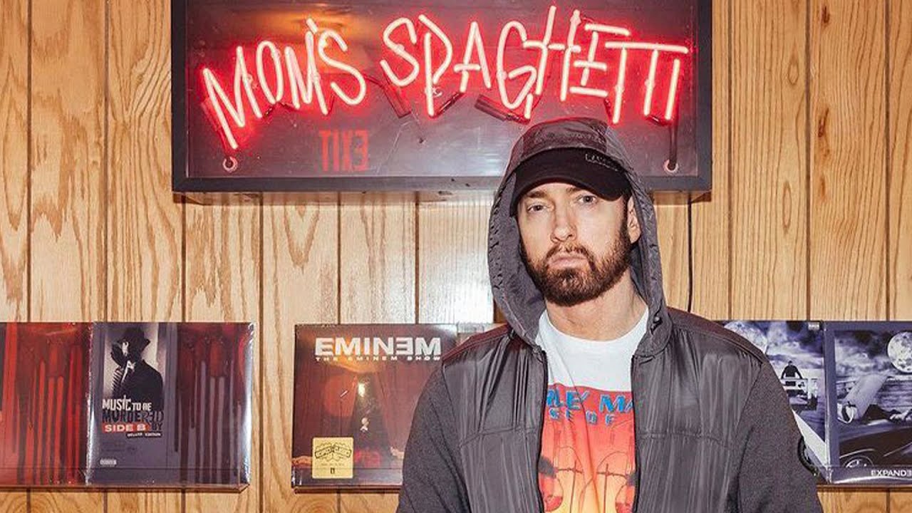 Interview With Eminem At Mom's Spaghetti Diner Opening