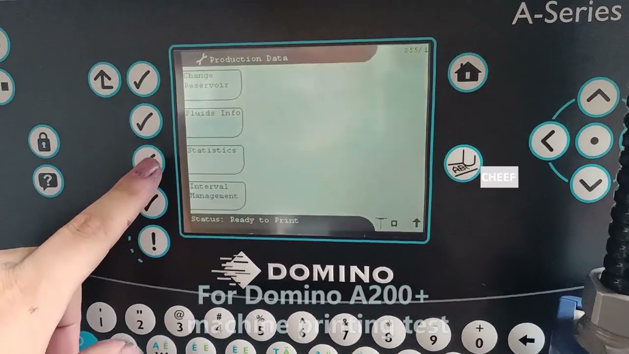 The video tells you how easy it is to print on the Domino A200+ machine!