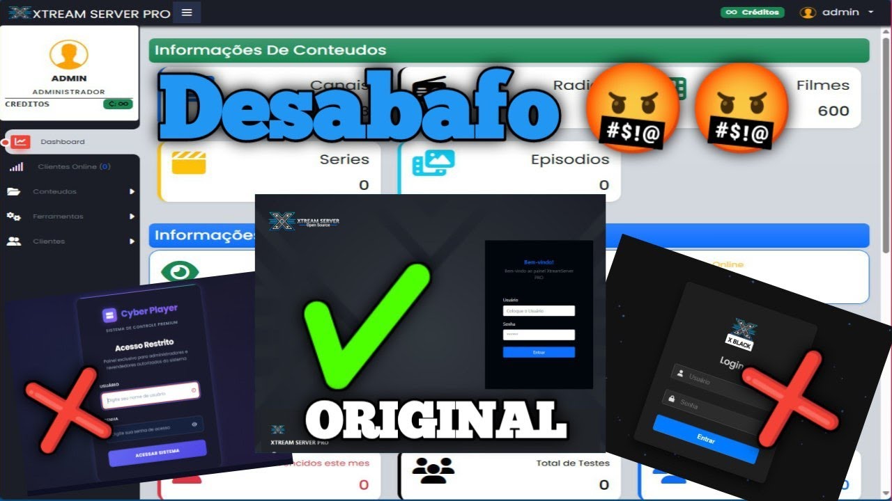 🔒 ATENÇÃO! CÓPIAS MAL FEITAS DO XTREAM SERVER 2025 ESTÃO CIRCULANDO 🔒