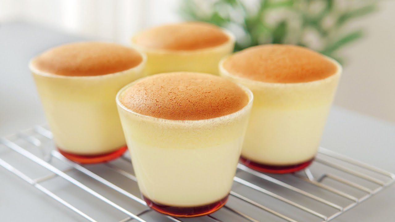 Japanese Caramel Custard Pudding Cake ✿ Incredible Flavour