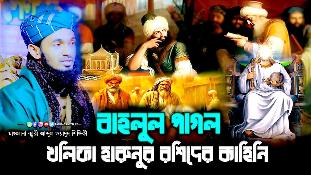 হযরত বাহলুল দানা রহঃ ও বাদশা হারুনের ঘটনা । মাওলানা ক্বারী আব্দুল ওয়াদুদ সিদ্দিকী ওয়াজ । waz