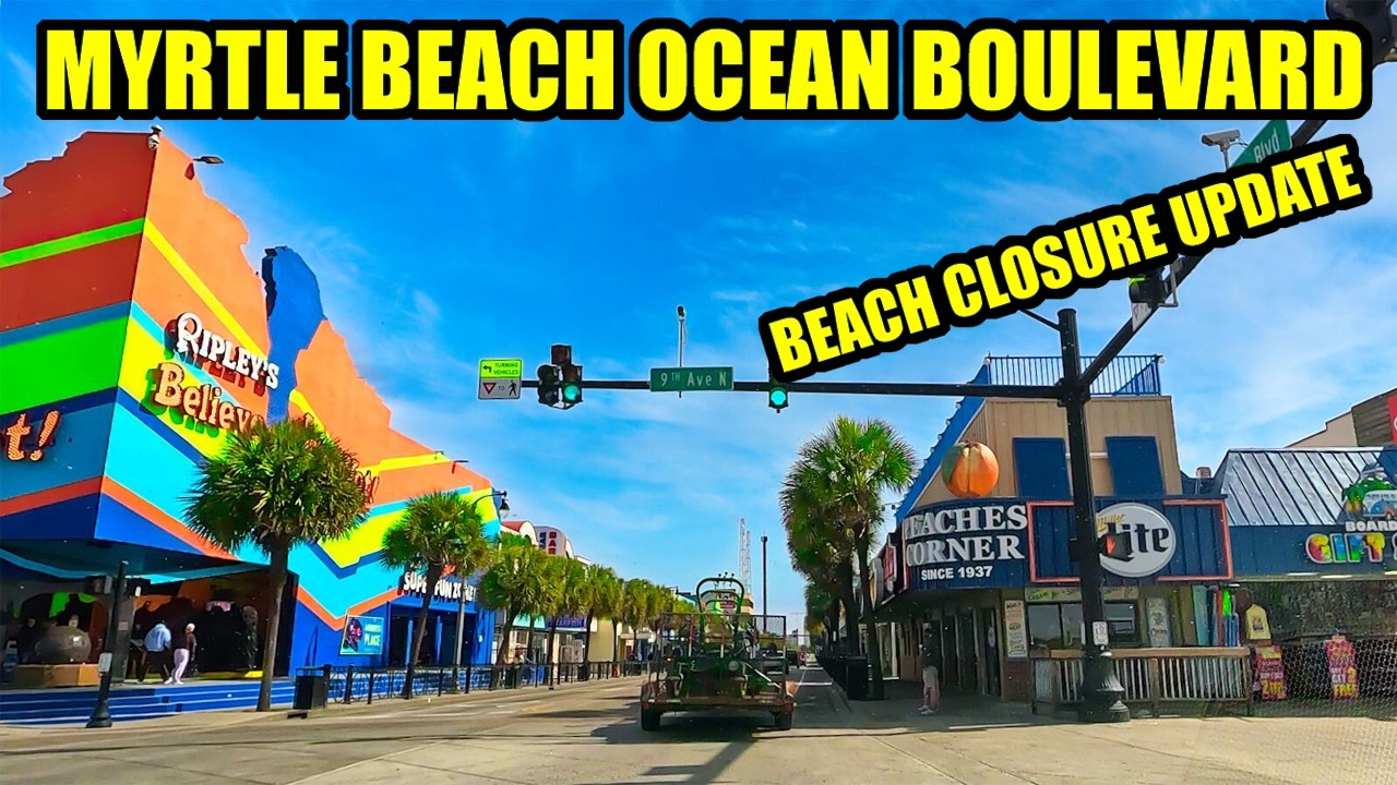 Что нового на бульваре Оушен в Миртл-Бич в апреле! Информация о закрытии пляжа!