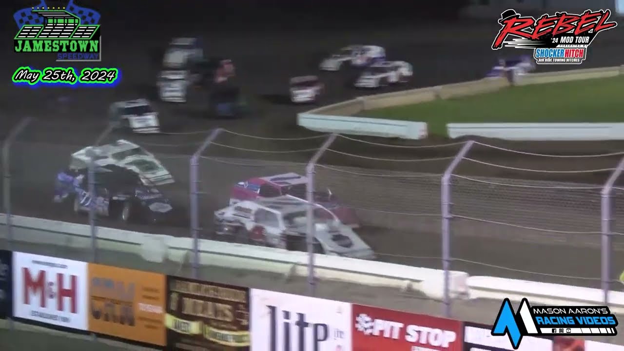 Jamestown Speedway WISSOTA Midwest Modified A-Main (Rebel Mod Tour) (5/25/24)