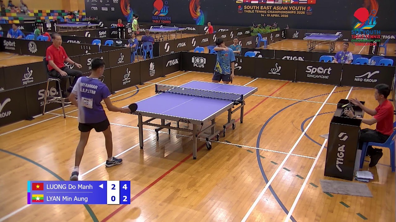 SEA Youth Table Tennis Championships 2026 - Day 2 Table 2