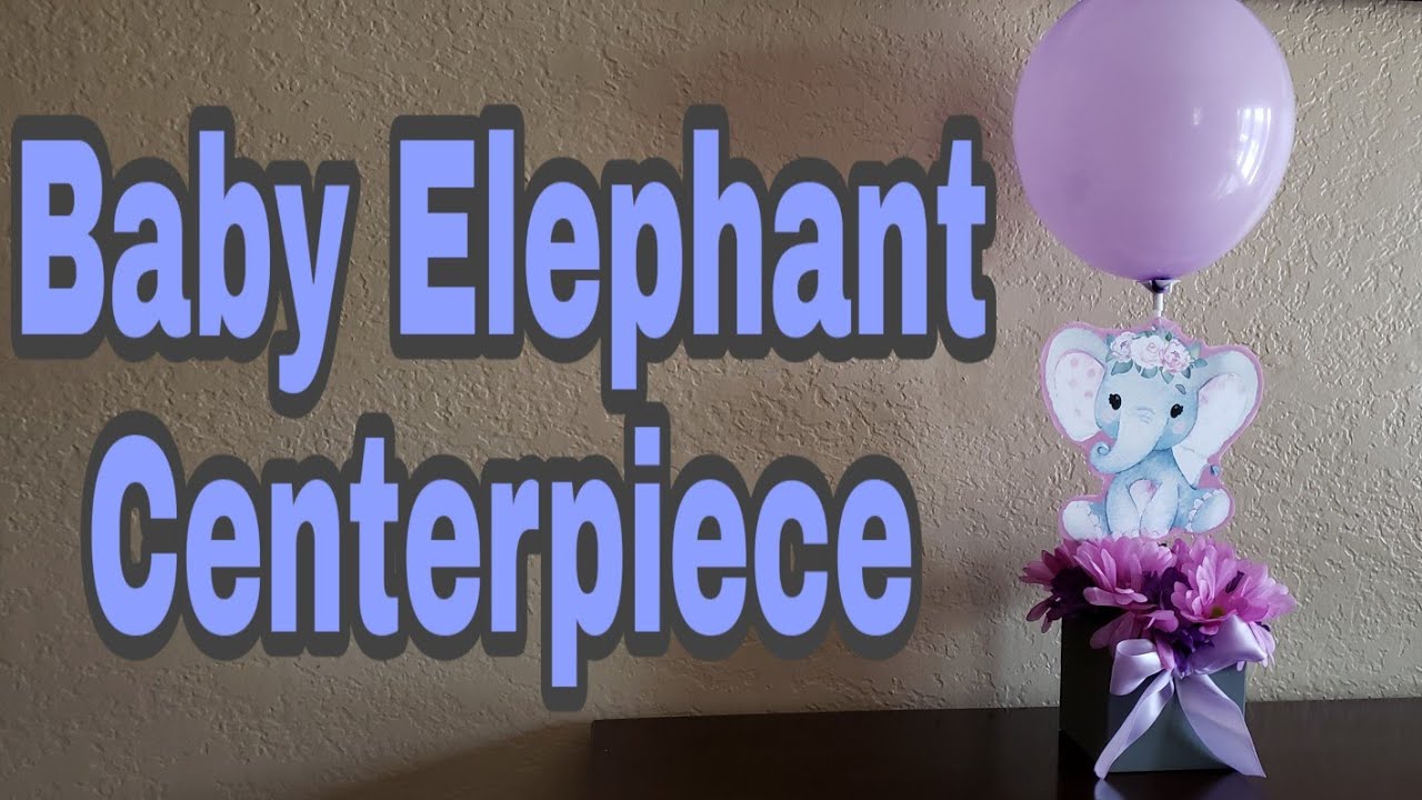 DIY Baby Elephant Centerpiece