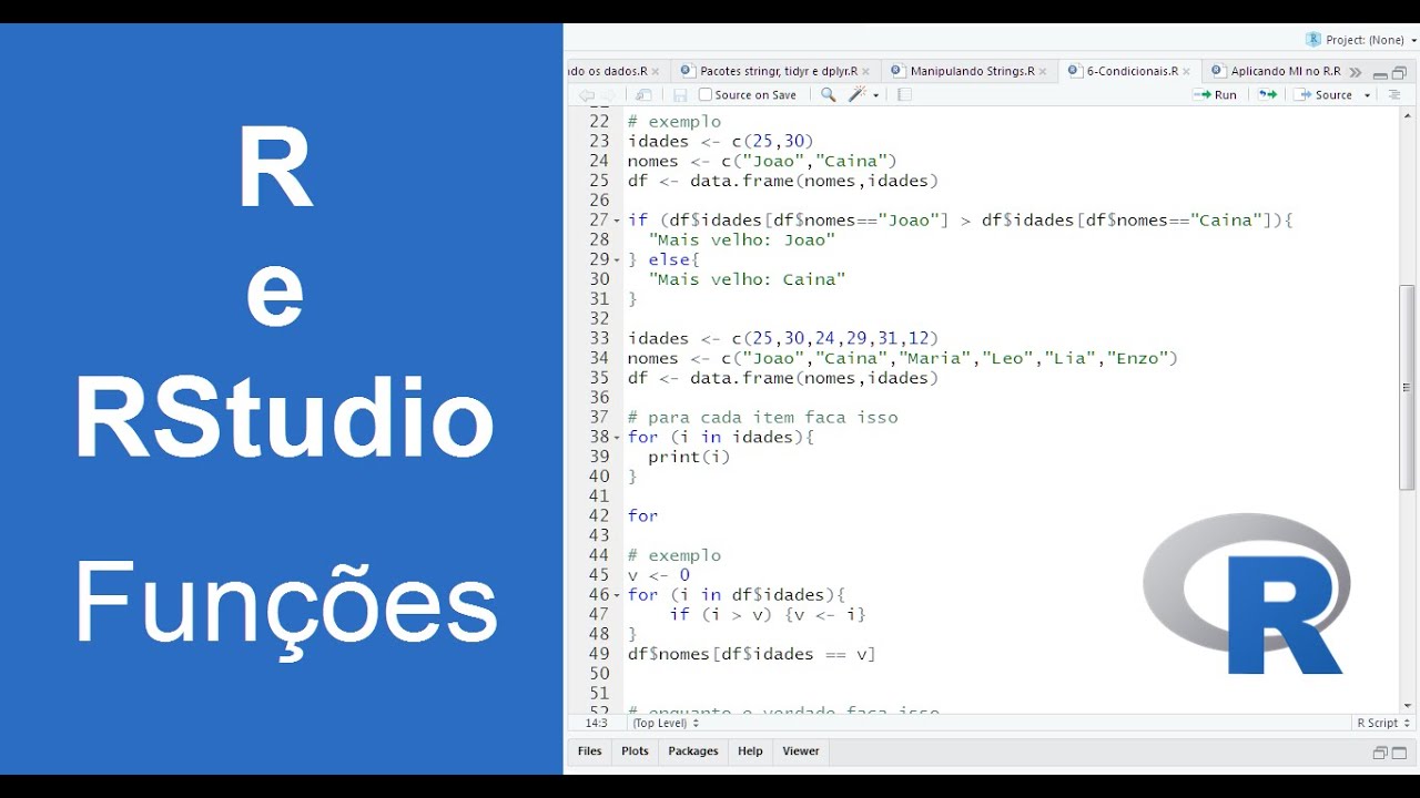 Conhecendo o R e RStudio - Funções (Curso para iniciantes - Aula 4)