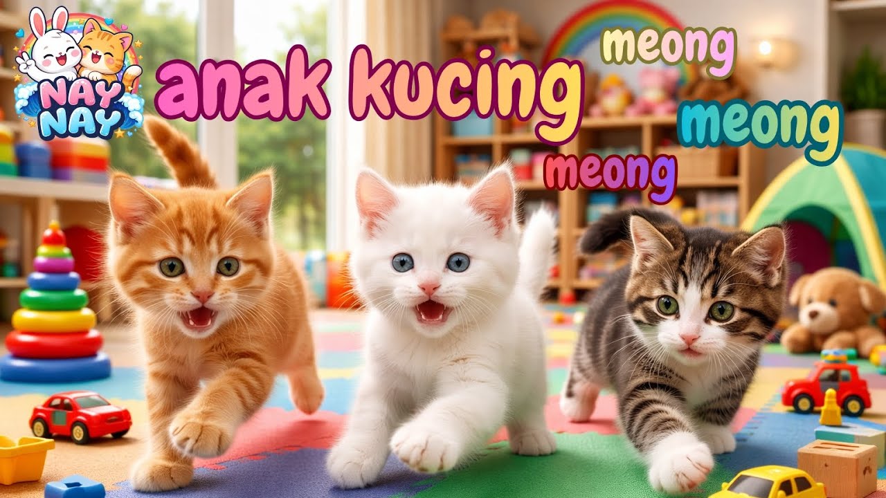 Lagu Anak Anak - ANAK KUCING - MEONG MEONG MEONG - Lagu Anak & Balita