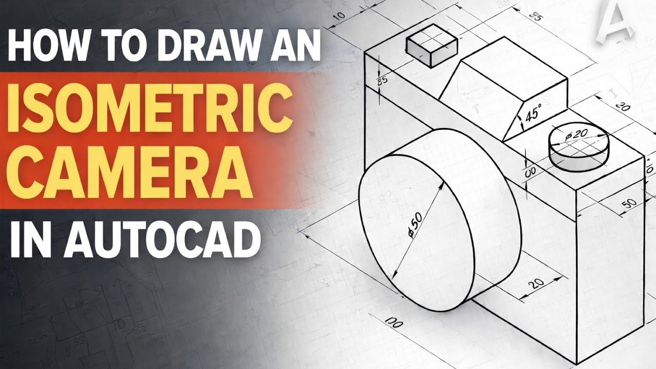 Рисование камеры в изометрии в AutoCAD