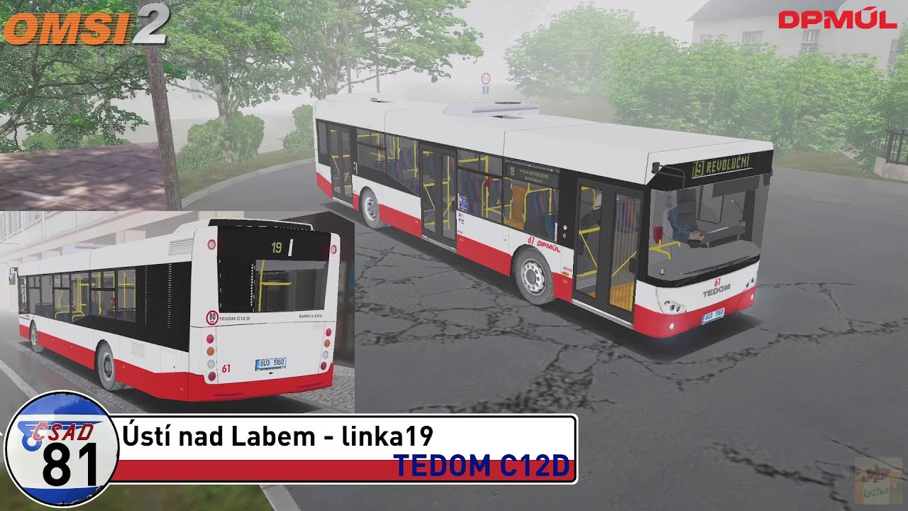 OMSI 2 #81 - S Tedomem C12D zamlženým Ústím nad Labem