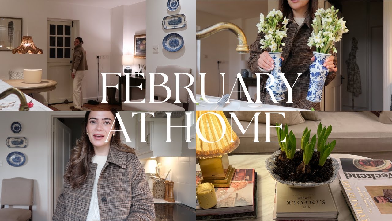 WELCOMING FEBRUARY / HOW TO MAKE YOUR HOUSE FEEL COSY IN MIDWINTER & INDOOR SPRING PLANTING
