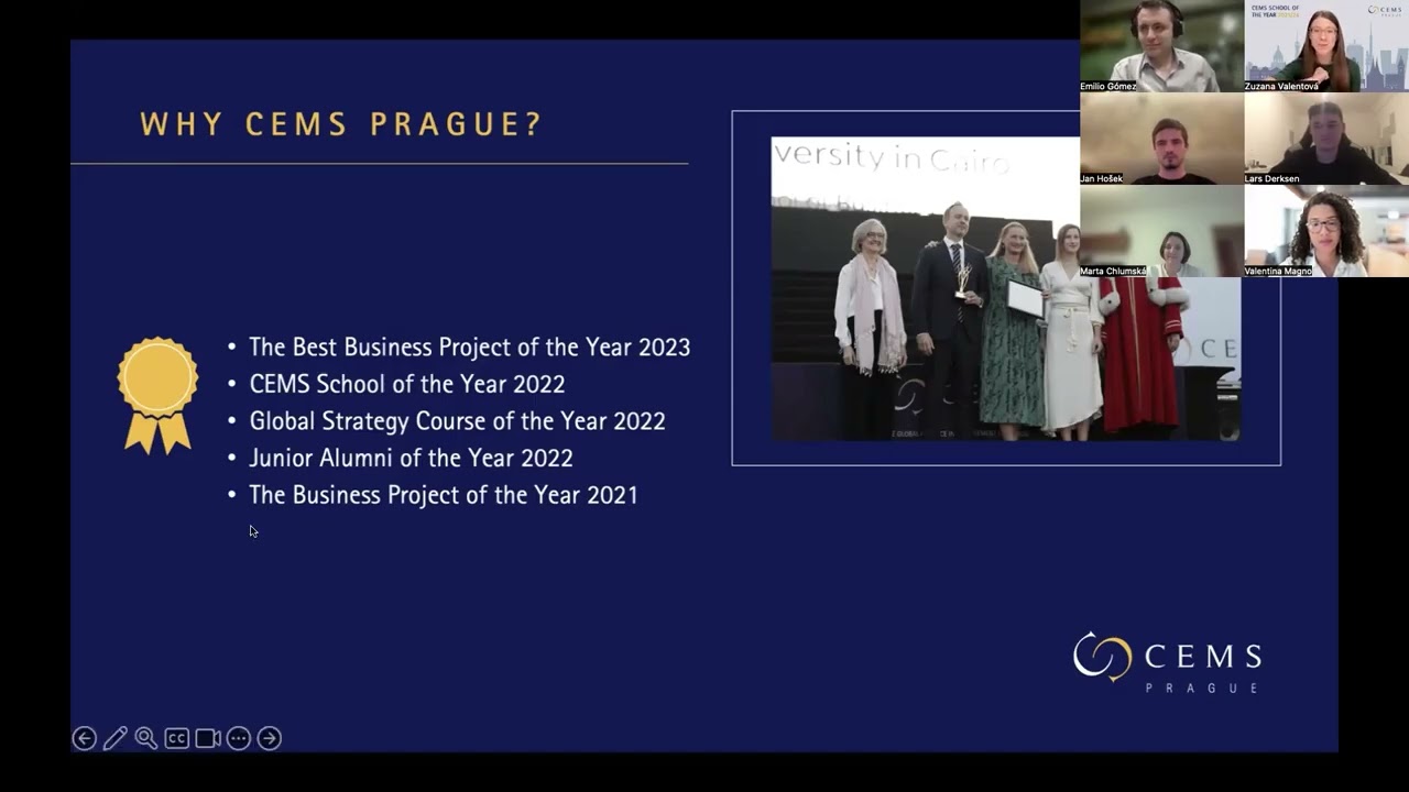 Evening with CEMS, November 20, 2025 (video recording)