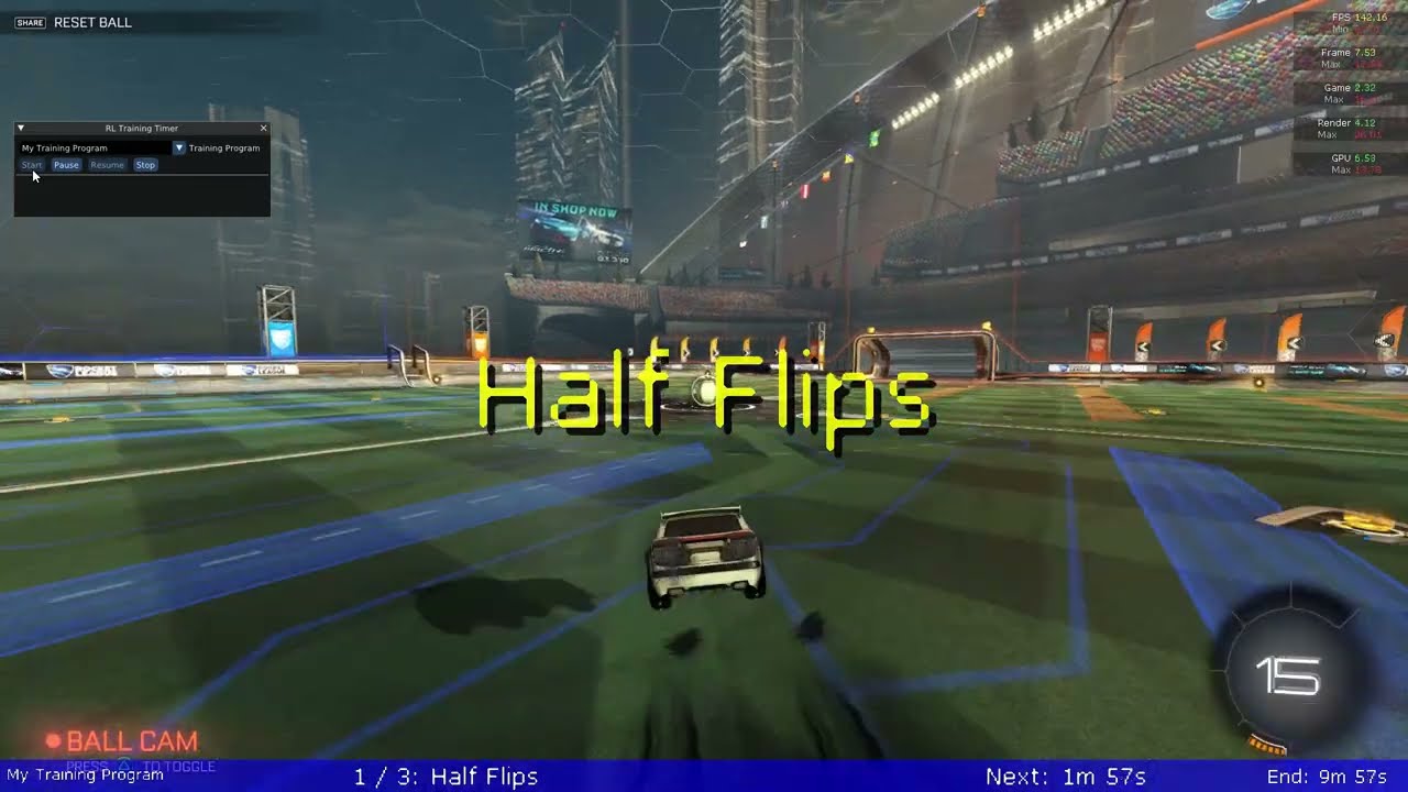 How to train in RL with an ingame training schedule (RL Training Timer Plugin for Bakkesmod)