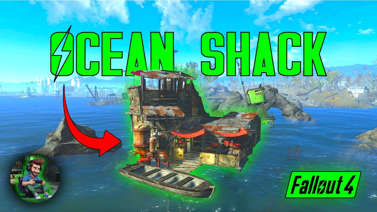 Fallout 4 | Ocean Shack Player Home Settlement Build