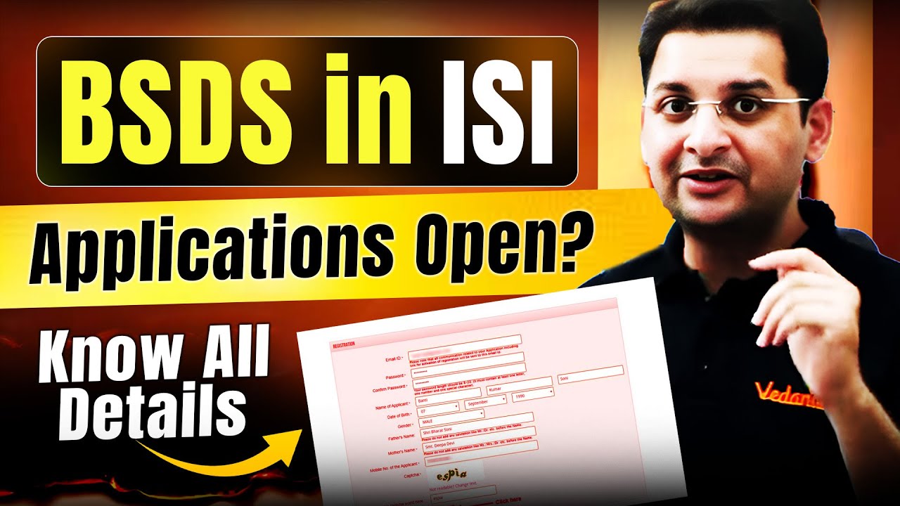 BSDS in ISI Applications Open | Everything You Need to Know | Abhay Sir | VOS