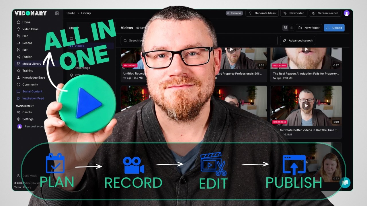 Vidonary Review & Demo. Plan, Record, Edit & Publish Videos