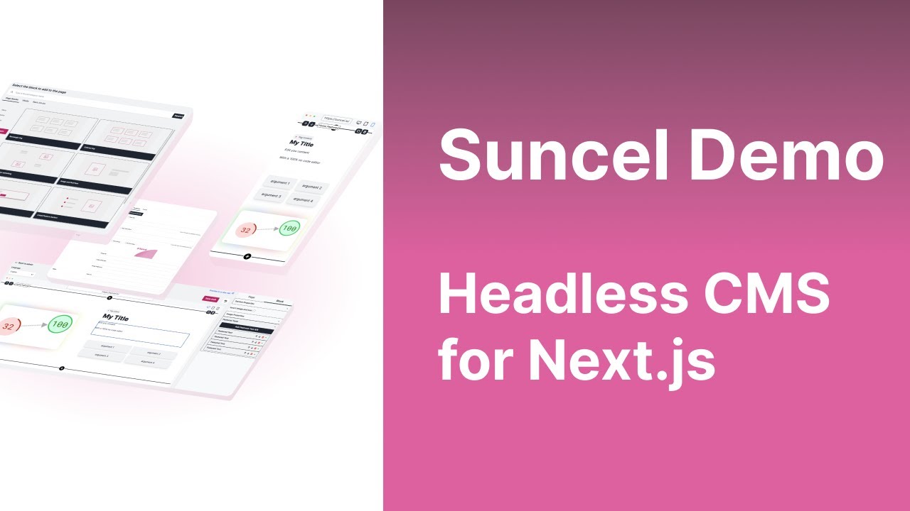 Suncel demo : headless CMS for Next.js