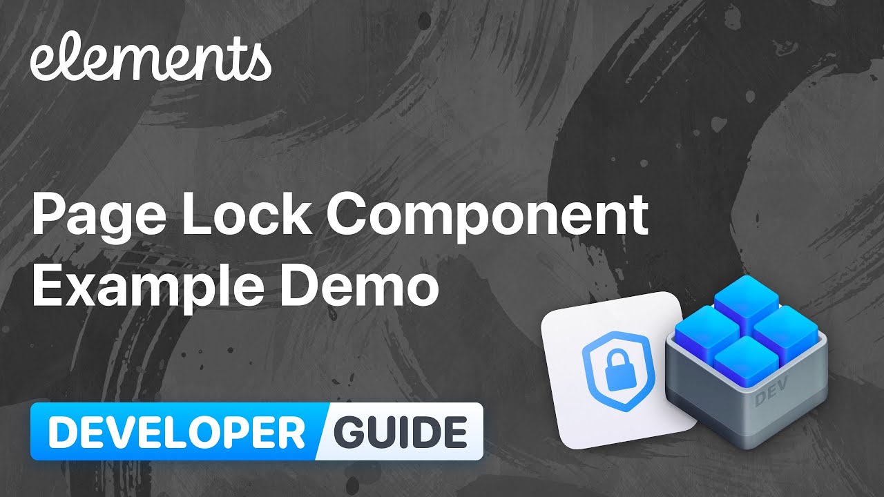 DevPack: Демонстрация компонента блокировки страницы
