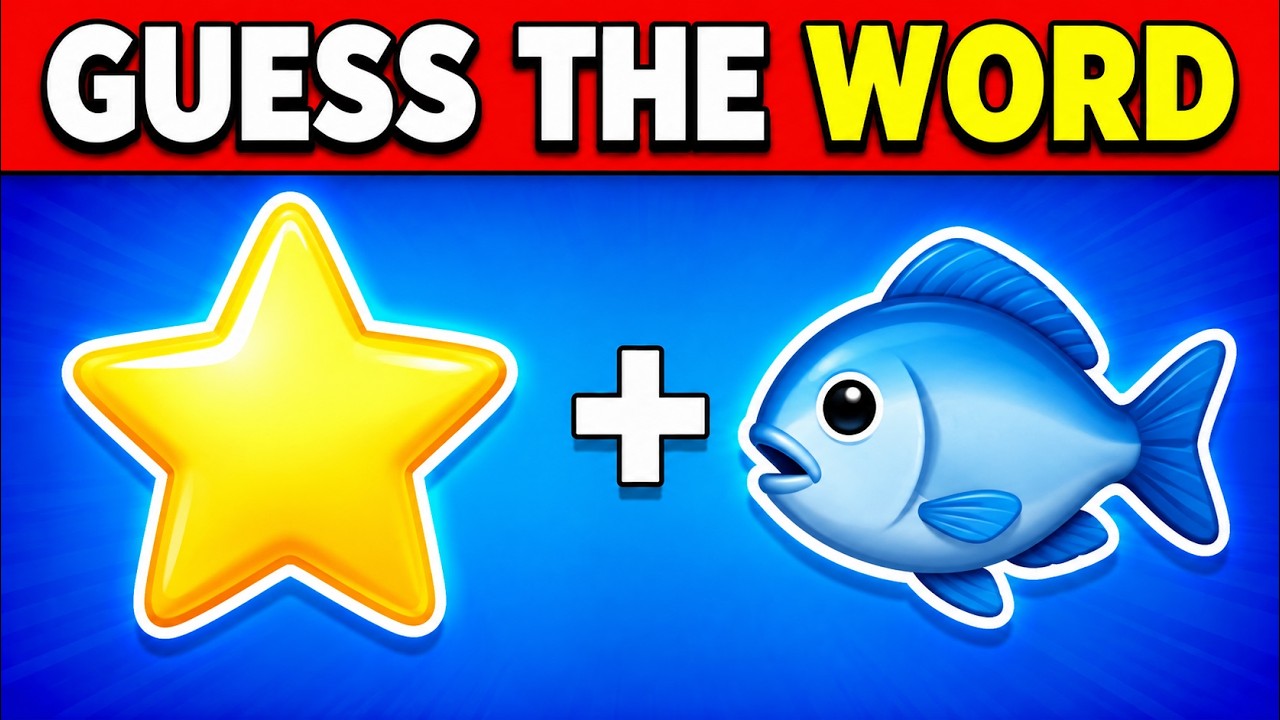 Guess the WORD by Emojis? 🤔 Emoji Quiz | EP 01