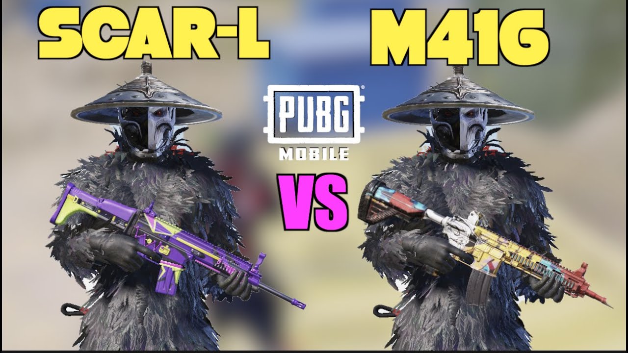 SCAR-L VS M416 PUBG MOBILE