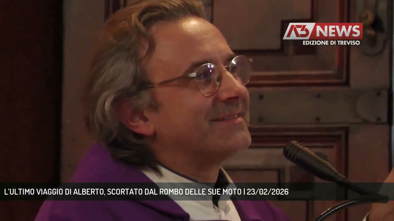 L’ULTIMO VIAGGIO DI ALBERTO, SCORTATO DAL ROMBO DELLE SUE MOTO | 23/02/2026