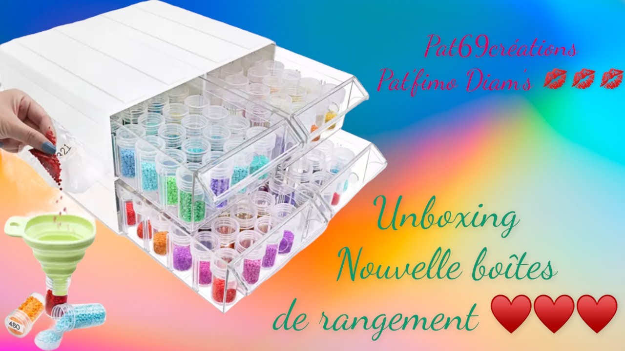 UNBOXING BOITES DE RANGEMENT DIAMANTS #diamondpainting #rangement  #aliexpress #artdot