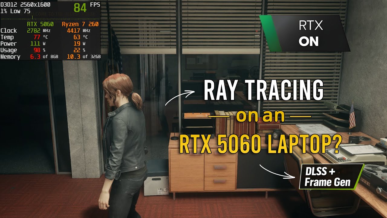 Ray Tracing on an RTX 5060 Laptop? 10 Games Tested - Lenovo Legion 5 15AHP10