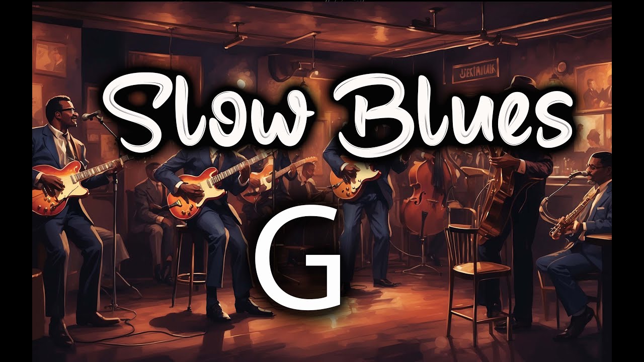 Blues Backing Track Jam - Ice B.- Slow Blues  in G