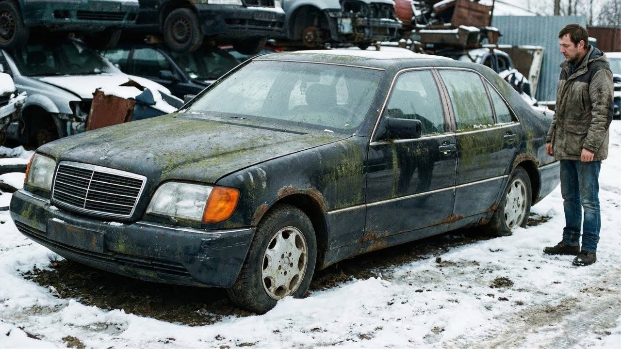 ASMR Car Restoration: Mercedes-Benz S-Class W140 1991 Full Rebuild from Abandoned to Factory New