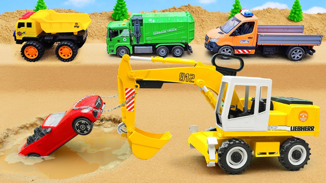 Diy tractor mini Bulldozer to making concrete road | Construction Vehicles, Road Roller #66