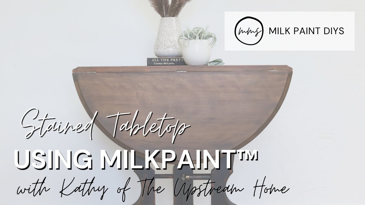 Staining a Tabletop using MilkPaint™ | Miss Mustard Seed's Milk Paint
