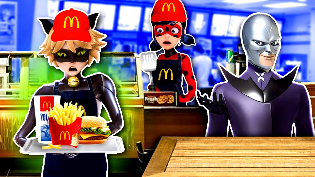 LADYBUG y CAT NOIR ya NO SON HÉROES 😱😩 TRABAJAN en MCDONALD’S 🍔🍟 - Historias Fantásticas