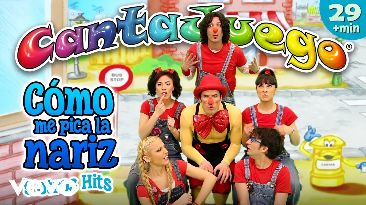 CantaJuego - 👃🏻😝 CantaJuego 🤪🎵 C&oacute;mo me pica la nariz 🌈🤡 PLAYLIST 29 MIN 🎶 M&uacute;sica infantil