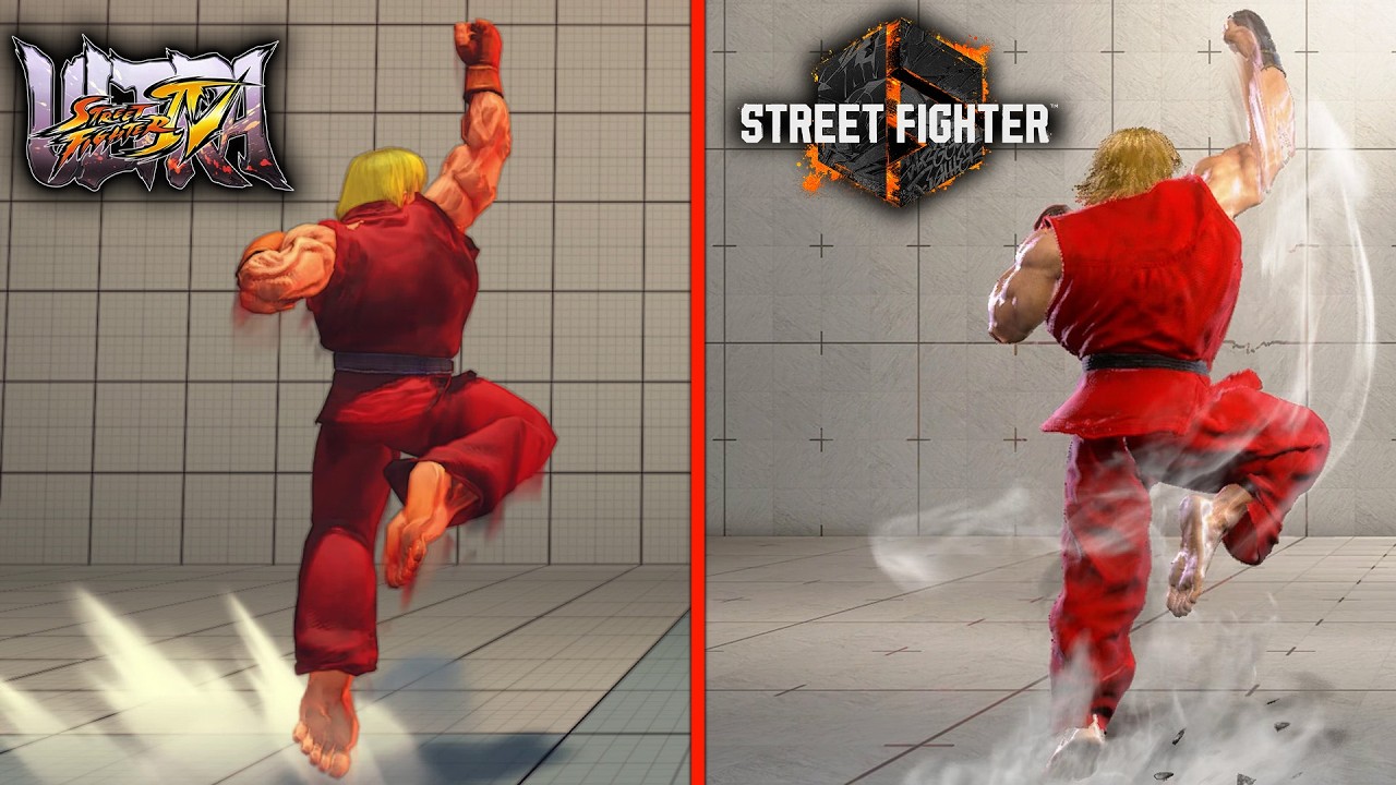 Сравнение Кена SF6 и SFIV