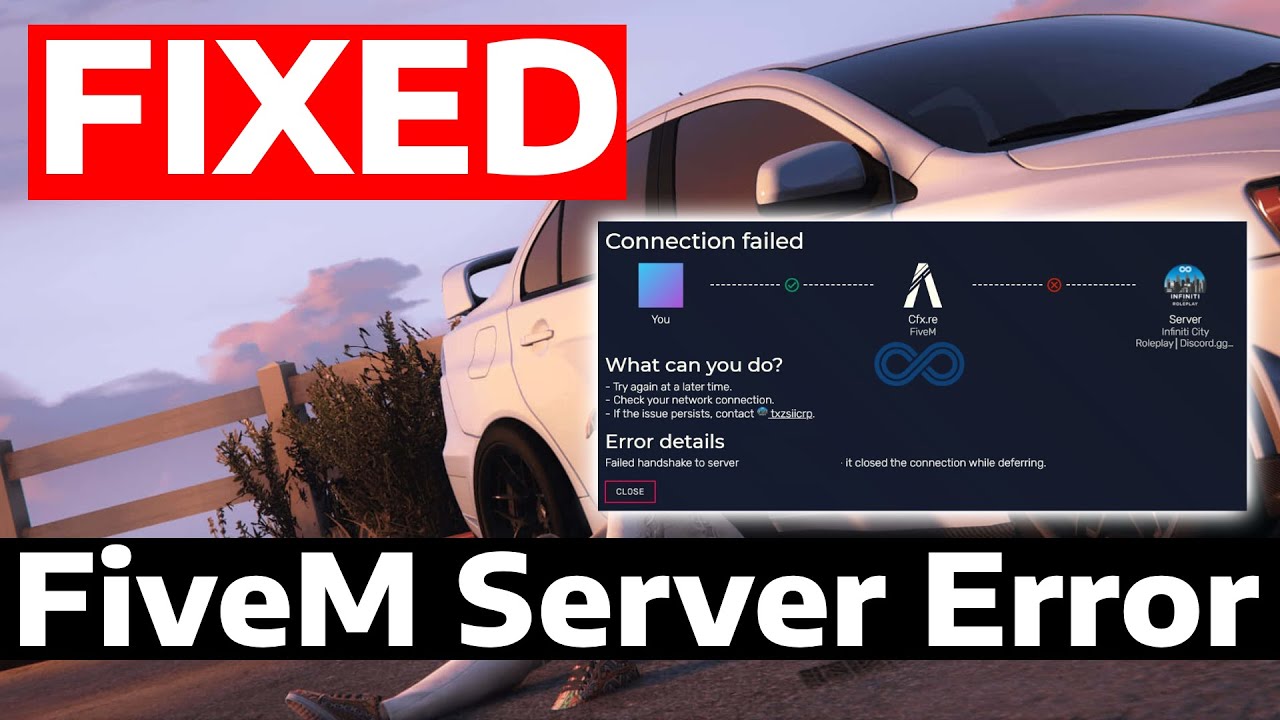 How To Fix FiveM Can't Connect to Server Error in Windows