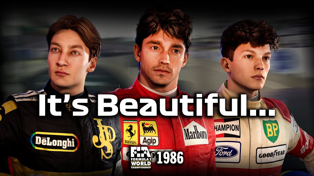 I tried a Mod that completely OVERHAULS the latest F1 Game into a 1986 Throwback...