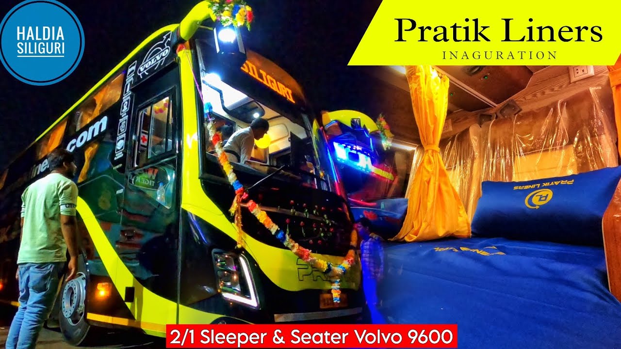 PRATIK LINERS Inauguration 💥 Haldia to Siliguri via Kolkata | Volvo 9600s - It's Highway Time