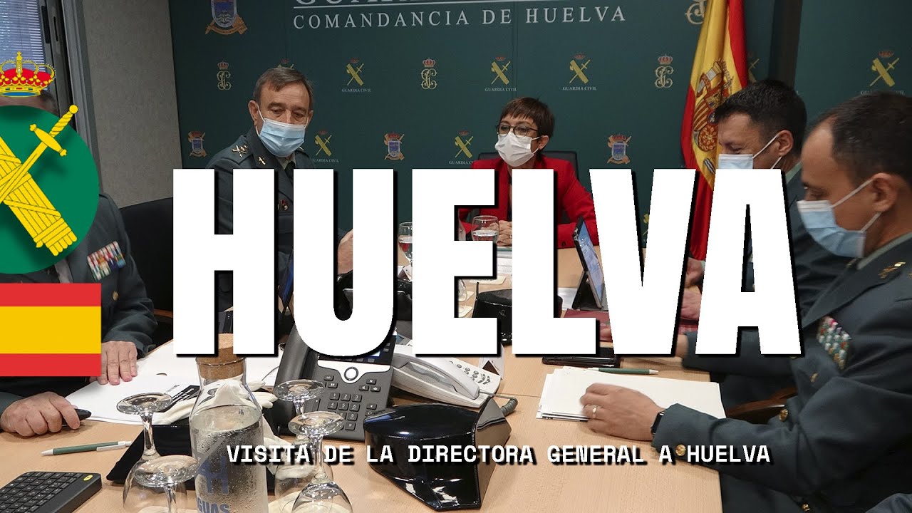 La directora general de la Guardia Civil, Mar&iacute;a G&aacute;mez, visita la Comandancia de Huelva