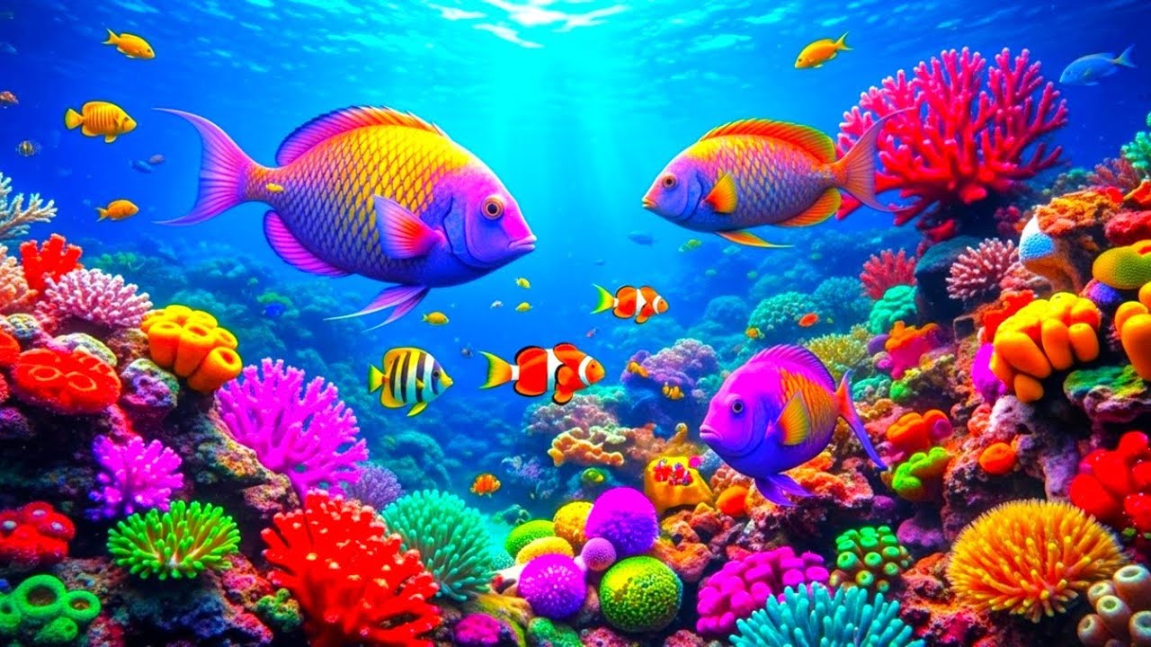 The Best 4K Aquarium - Dive Into The Mesmerizing Underwater Realm, Sea Jellyfish, Coral Reefs. #76