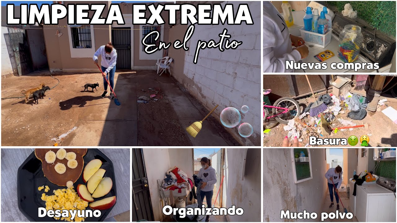 Malos comentarios sobre la CASITA🏡que quiero alquilar/Limpieza en el PATIO🧹mucha basura🤮siempre/🥞☀️