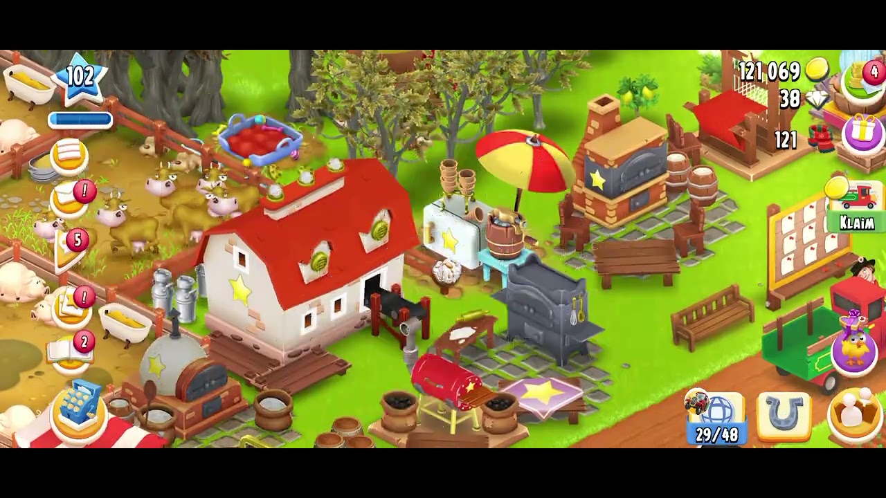 HAY DAY LEVEL 102 DAY 2, NO PURCHASING COIN