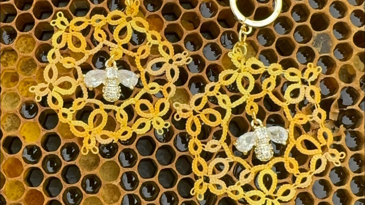 Create tatting patterns in procreate. #tatting #procreate #tutorial #design #diy #bees #gift