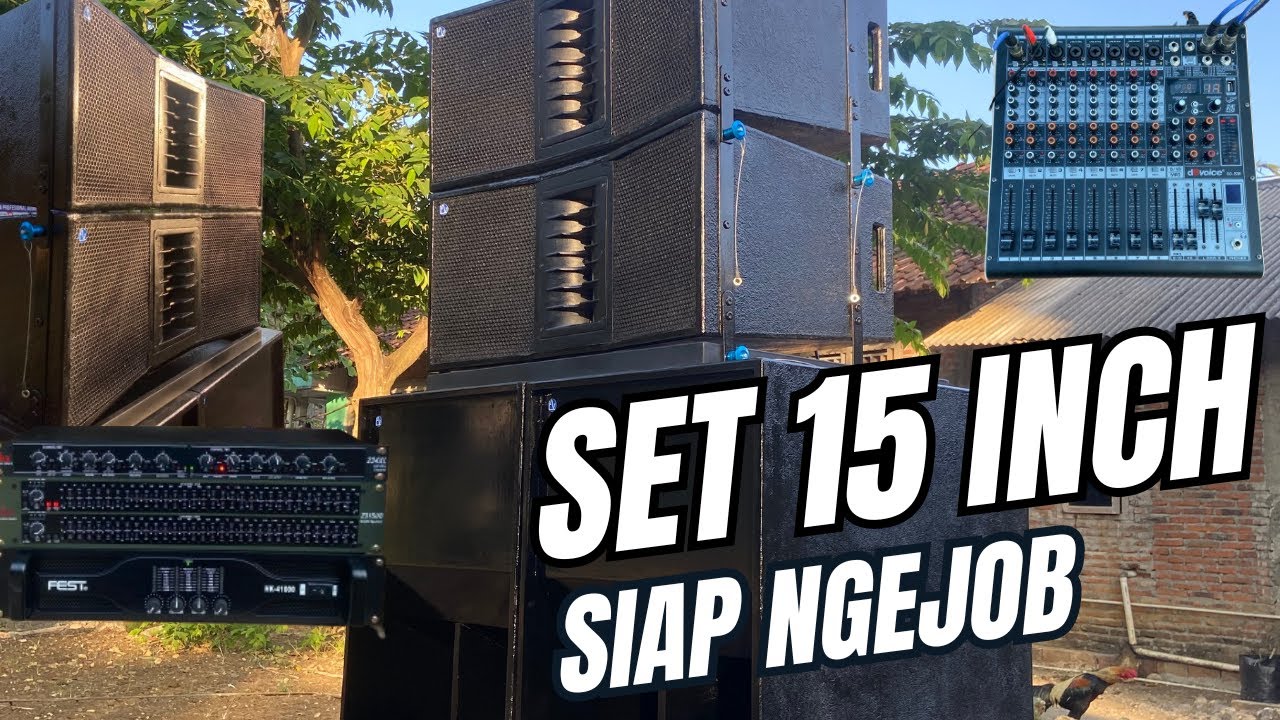 PAKET HEMAT SUDAH BISA NGEJOB !!!   SET 15 INCH MID DOUBLE 10 INCH DOBLE TWEETER 15 JUTAAN SAJA !!!