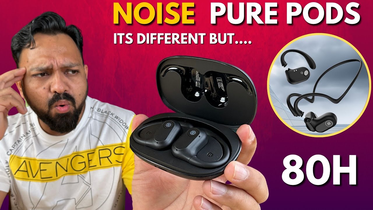 Noise pure pods Open Ear Earbuds | Best Air Conduction Earphones | Best open ear earbuds 2024