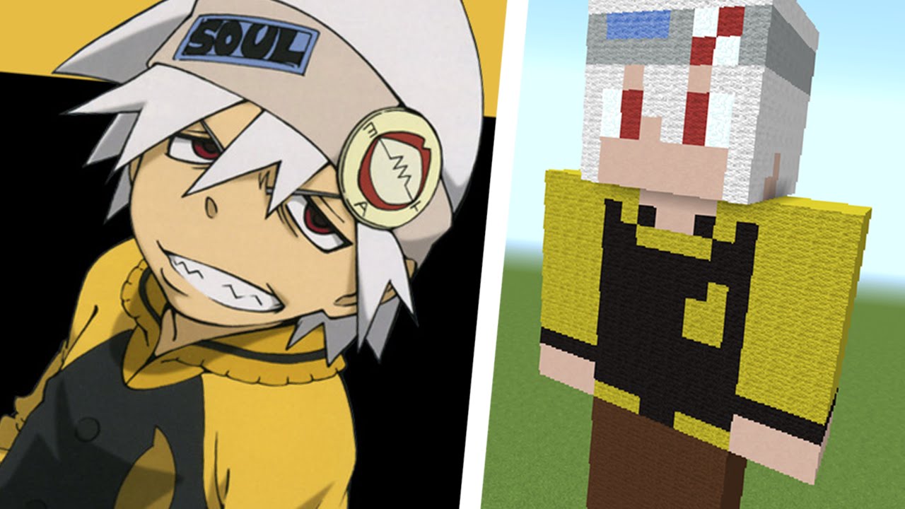 How to Build a Soul Evans Statue (Soul Eater) - Minecraft