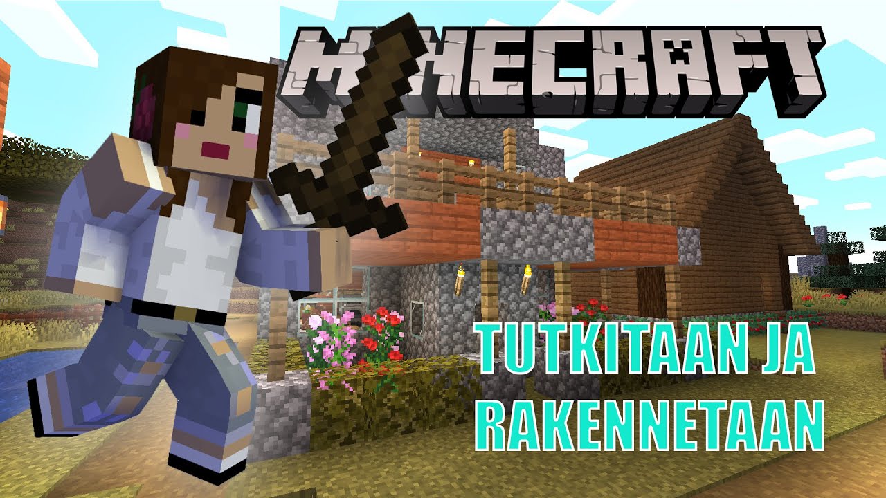 Minecraft WooBooCraft - Tutkitaan ja rakennetaan