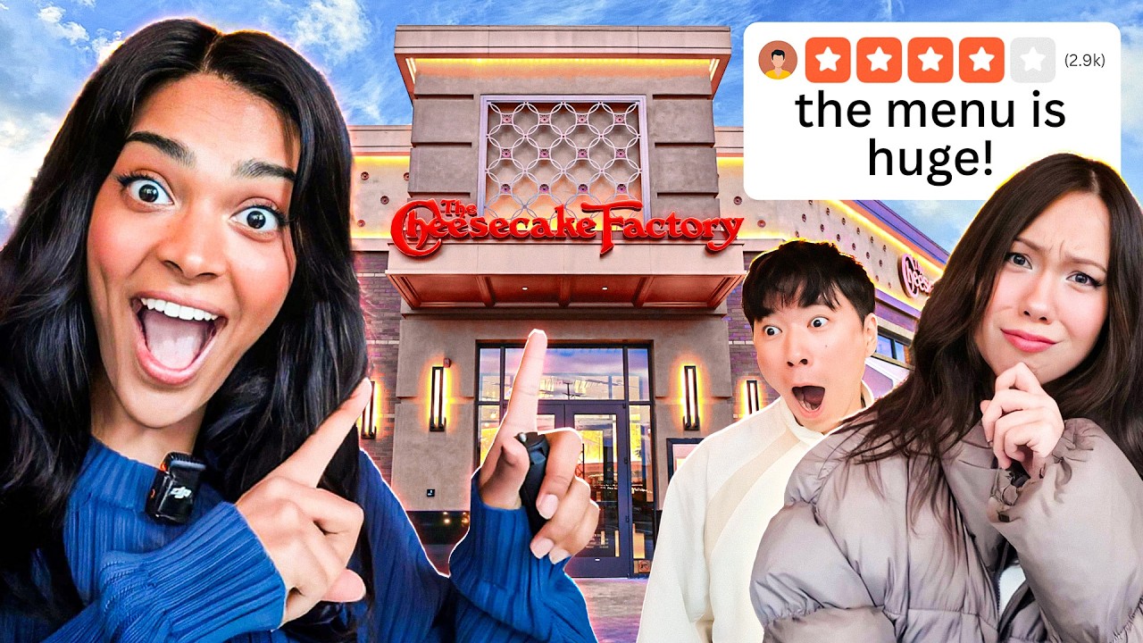 We went to Cheesecake Factory for the first time!