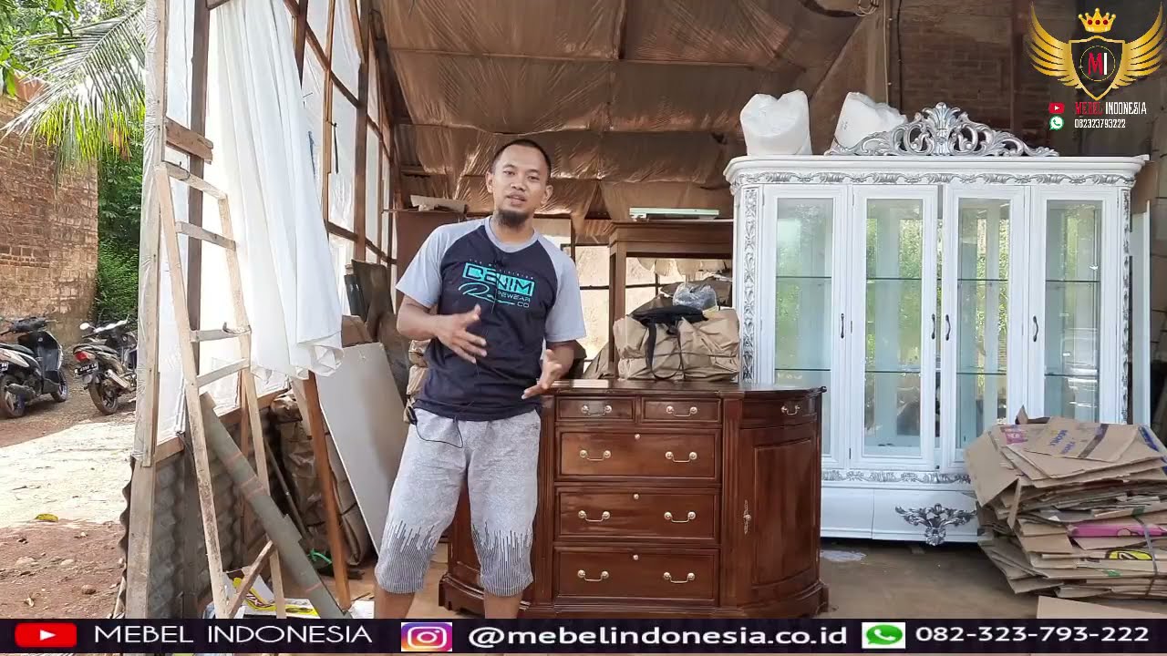 Bufet Konsul Penuh Laci Jati
