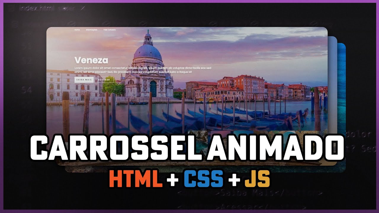 Projeto SLIDER com CSS, HTML e JavaScript