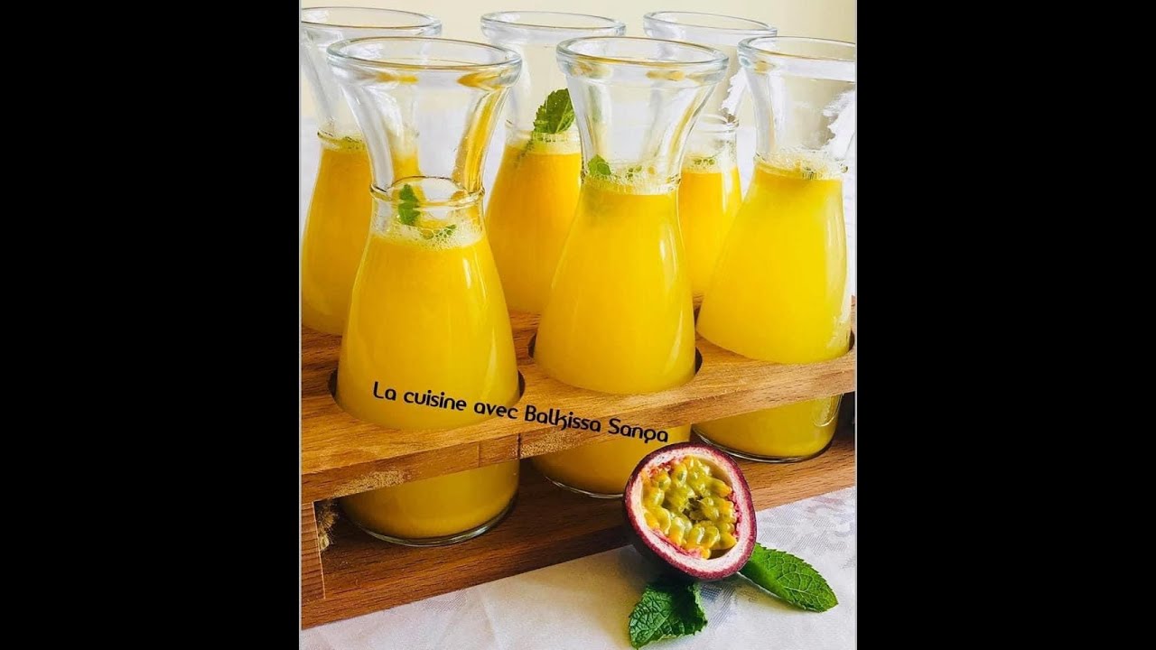 Jus de passion (passion fruit juice)