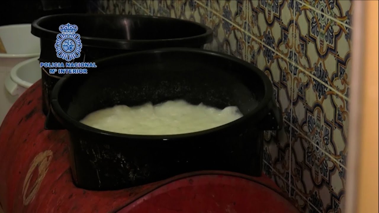 Cinco personas detenidas en un laboratorio que podía producir 150 kilos de cocaína al mes
